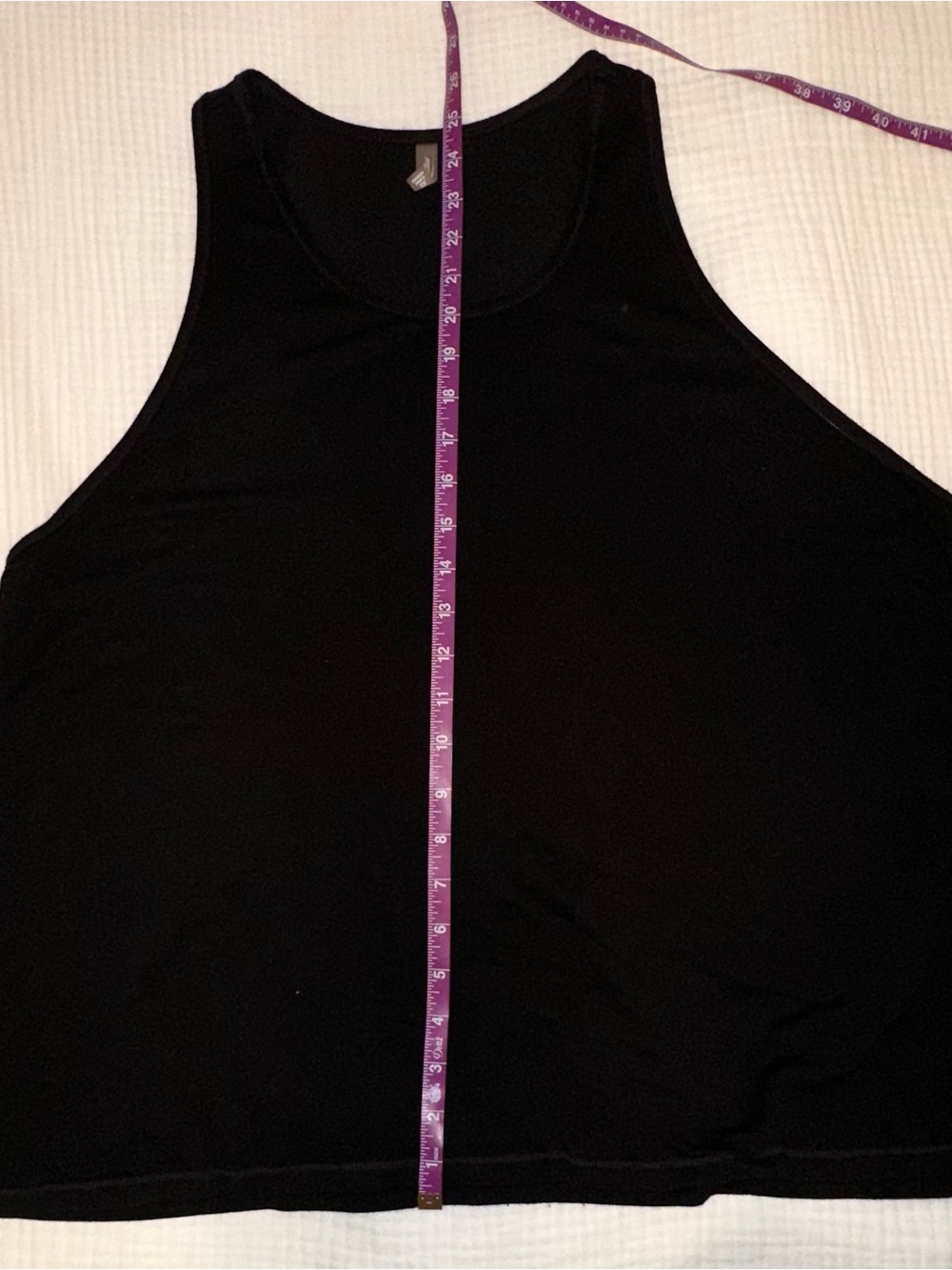 MTA Sport Black Women's Sleeveless Tank Top - Picture 4 of 7